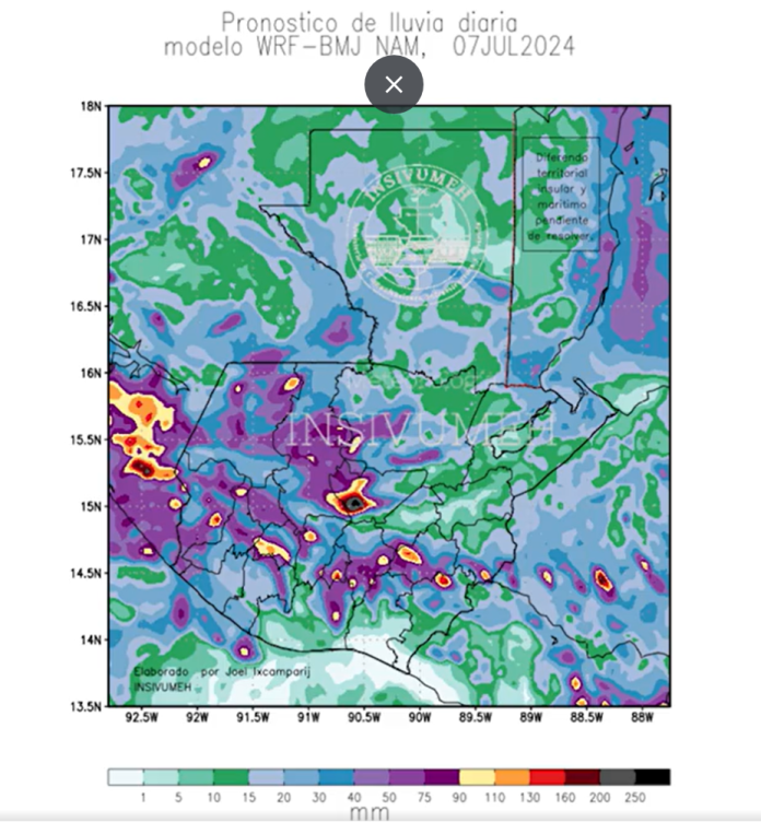 Se espera lluvia para este fin de semana, según los pronósticos. (Foto Insivumeh)