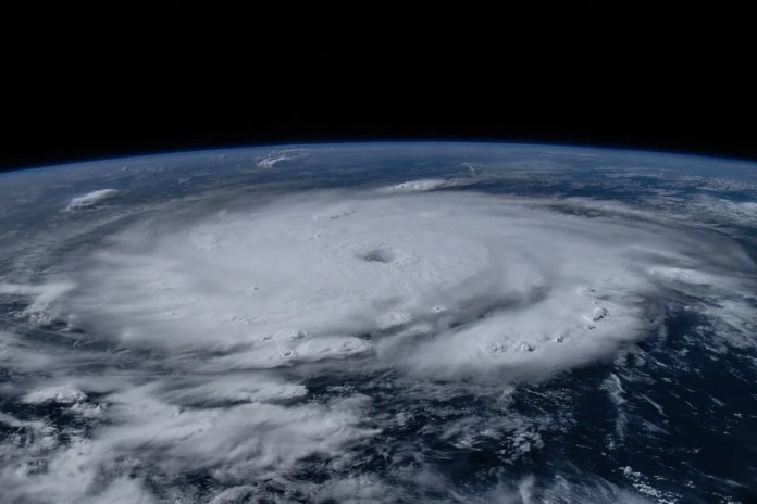 Vista del huracán Beryl desde el espacio. Foto La Hora / International Space Station