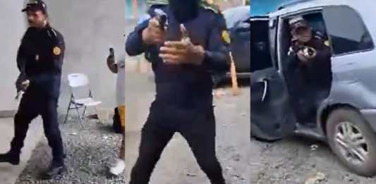 La PNC realiza allanamientos tras un video en el que se observa a hombres armados portando un uniforme similar al de la institución.