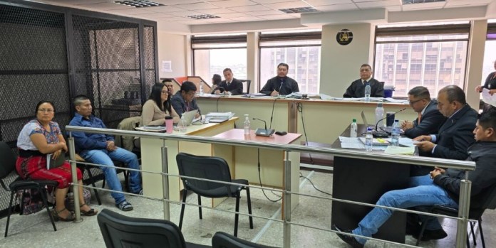 Tribunal de Mayor Riesgo D se prepara para dictar sentencia dentro del caso. Foto: Sergio Osegueda
