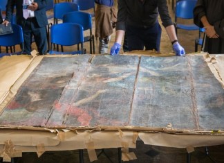 “La oración del Huerto”, de Tomás de Merlo, pintor guatemalteco, Foto: MCD / La Hora.