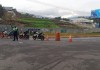 Cierran el paso del puente provisional ubicado en el kilómetro 17.5 con dirección a la ciudad. Foto La Hora / PMT de Villa Nueva.