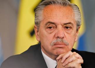 Infobae publica presuntas pruebas contra expresidente argentino denunciado por violencia de género Fotografía de archivo del presidente de Argentina, Alberto Fernández. EFE/ Juan Ignacio Roncoroni ARCHIVO