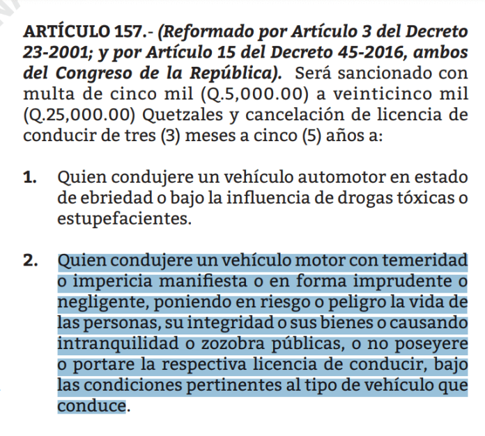 Artículo 157 del Código Procesal Penal. Foto: captura de pantalla