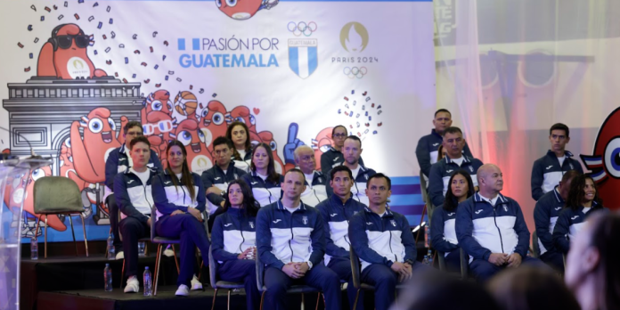 Delegación guatemalteca que participó en los Juegos Olímpicos de París 2024. Foto La Hora / AGN