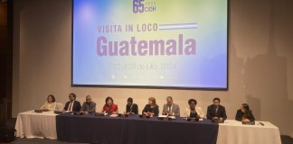 Del 22 al 26 de julio, la Comisión Interamericana de Derechos Humanos hizo una visita in loco a Guatemala, en atención a la invitación del Estado de Guatemala. Foto La Hora / José Orozco