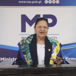 La Fiscal General, Consuelo Porras arremetió en contra del presidente Bernardo Arévalo. Foto: captura de video