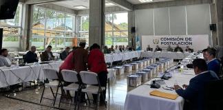 Miembros de la Plataforma Nacional de Víctimas del Conflicto Armado solicitaron a la postuladora no elegir candidatos que les hayan denegado el acceso a la justicia. Foto: Cortesía