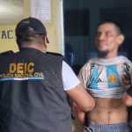 El supuesto responsable fue capturado por un grupo élite de la PNC según el ministro de Gobernación, Francisco Jiménez. Foto: PNC