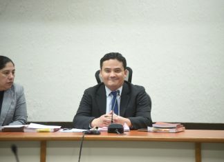 Fredy Orellana debe espera decisión de CSJ para saber si continúa al frente del Juzgado Séptimo Penal o cambia de judicatura. Foto: Fabricio Alonzo