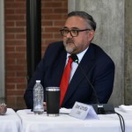 José Urrutia, representante del CANG en la Comisión de Postulación de la CSJ, arremetió contra observadores de la OEA, por solicitar una reunión con decanos. Foto: Daniel Ramírez