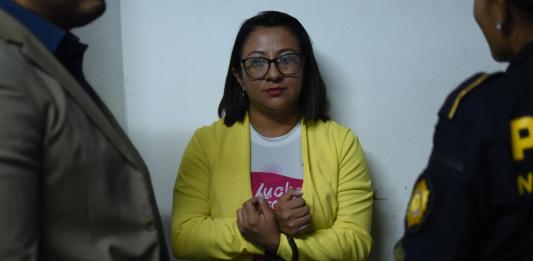 "La titular del Instituto de la Víctima, Ligia Hernández, fue capturada por el caso denominado “Corrupción Semilla” Foto: Fabricio Alonzo / La Hora.