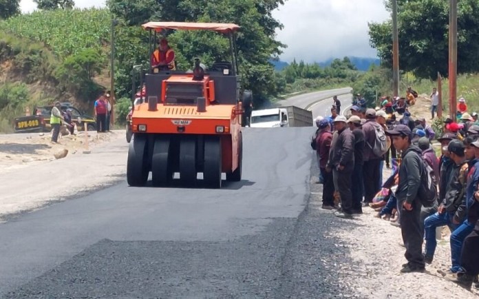 Los trabajos sobre la ruta departamental se inauguraron, pero quedaron suspendidos. Foto: DGC. 