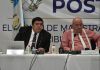 El secretario titular electo, César Fernando Díaz García, junto al presidente de la Comisión de Postulación para Corte de Apelaciones, Horacio Arévalo.