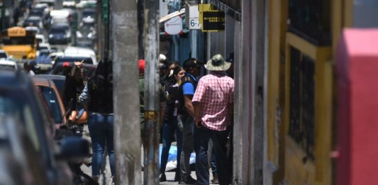 "Se registro un hecho en la 12 calle y 6a av. zona 1" Foto: Fabricio Alonzo / La Hora