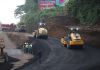 Trabajos en el km 44 de la autopista Palín, Escuintla. Foto: CIV