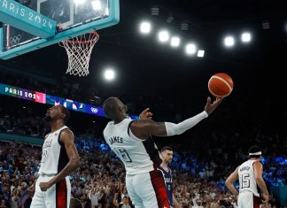 Paris2024: EE.UU. Disputa la final de baloncesto contra Francia Foto galería. EFE/Yoan Valat