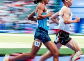 El fondista guatemalteco Luis Grijalva durante su participación en los Juegos Olímpicos 2024. Foto: Publicación de Luis Grijalva en Instagram.