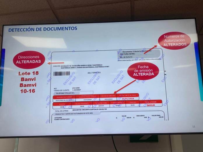 La SAT compartió una presentación que muestra direcciones alteradas. Foto La Hora / José Orozco 