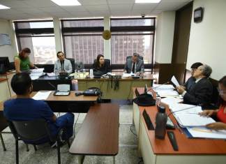 Tribunal Quinto de Sentencia Penal escucha los últimos testigos dentro del caso. Foto: Fabricio Alonzo