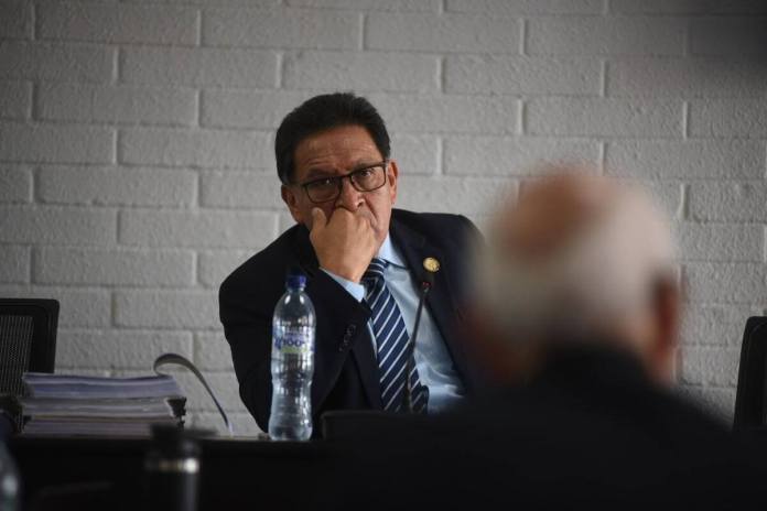 Juez Delmar González escuchó la declaración de Vicente Escobar Ulloa. Foto: Fabricio Alonzo