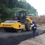 Trabajos realizados en el km 44 de la autopista Palín, Escuintla. Foto: CIV