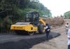 Trabajos realizados en el km 44 de la autopista Palín, Escuintla. Foto: CIV