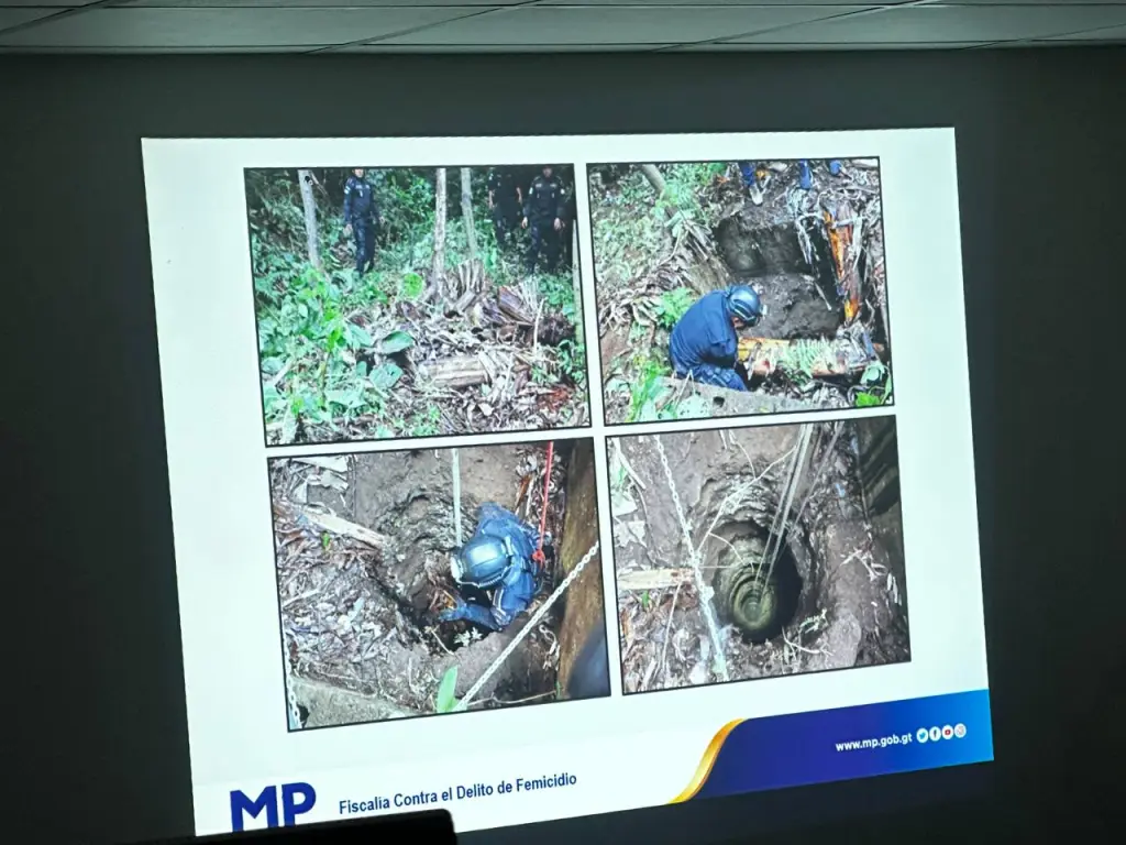 MP presentó las fotografías del lugar donde fueron encontrados los restos de Floridalma Roque. Foto: Cortesía