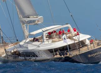 Fotografía facilitada el 19 de agosto de 2024 por la Oficina de Prensa de Perini Navi muestra el velero 'Bayesian', en Palermo, Sicilia, Italia. EFE/EPA/PERINI NAVI PRESS OFFICE.