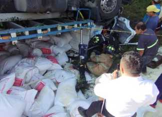 Percance Vial dejó 3 fallecidos y un herido en Jutiapa. Foto La Hora: CVB