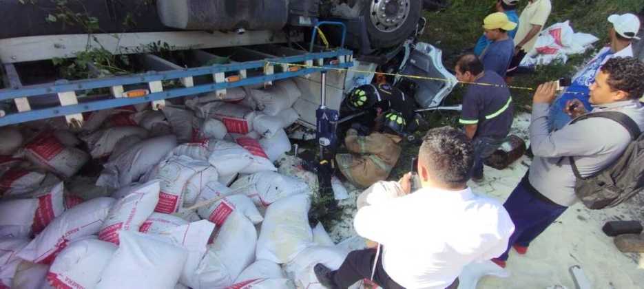 Percance Vial dejó 3 fallecidos y un herido en Jutiapa. Foto La Hora: CVB