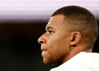 Kylian Mbappé previo al partido entre Real Madrid y Betis por la Liga española, el domingo 1 de septiembre de 2024, en Madrid. Foto La Hora: (AP Foto/Pablo García)