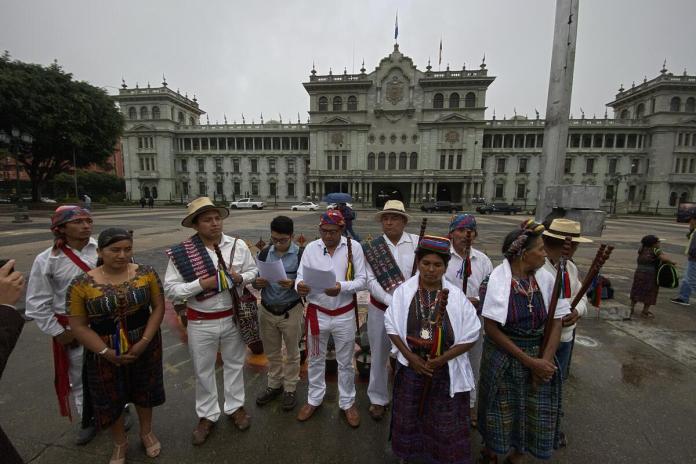 Alcaldes indígenas de Rabinal, Baja Verapaz exigen procesos transparentes. Foto La Hora/José Orozco.