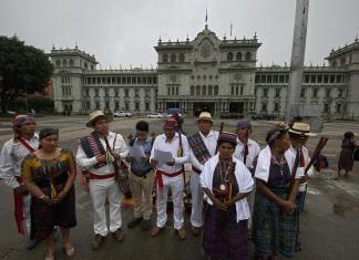 Alcaldes indígenas de Rabinal, Baja Verapaz exigen procesos transparentes. Foto La Hora/José Orozco.