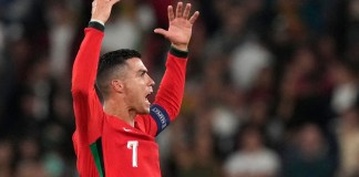 El portugués Cristiano Ronaldo después del partido de fútbol de la Liga de Naciones de la UEFA entre Portugal y Escocia, el pasado 8 de septiembre de 2024. (Foto AP/Armando Franca)