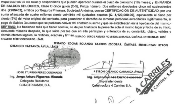 Documento de la Dirección General de Caminos