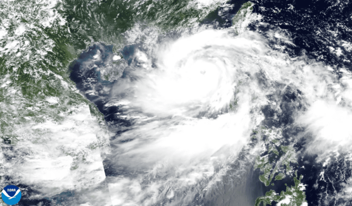 El tifón Yagi se formó el 1 de septiembre como tormenta tropical. Foto: NOAA