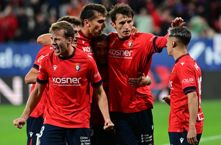 Jugadores del Osasuna celebran