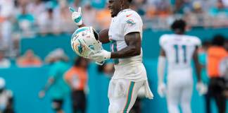 El receptor abierto de los Miami Dolphins, Tyreek Hill. (Foto AP/Rebecca Blackwell)