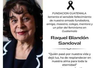 Fallecimiento Raquel Blandón