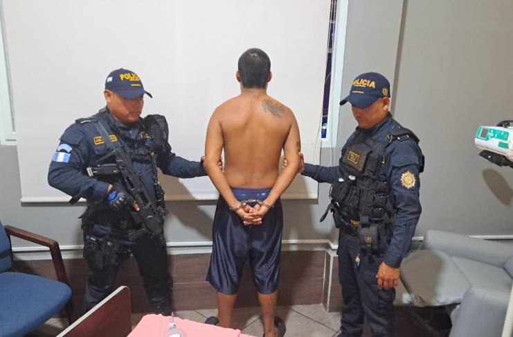 Hombre capturado por agentes de la PNC