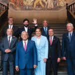 López Obrador junto a mandatarios latinoamericanos. Foto: López Obrador