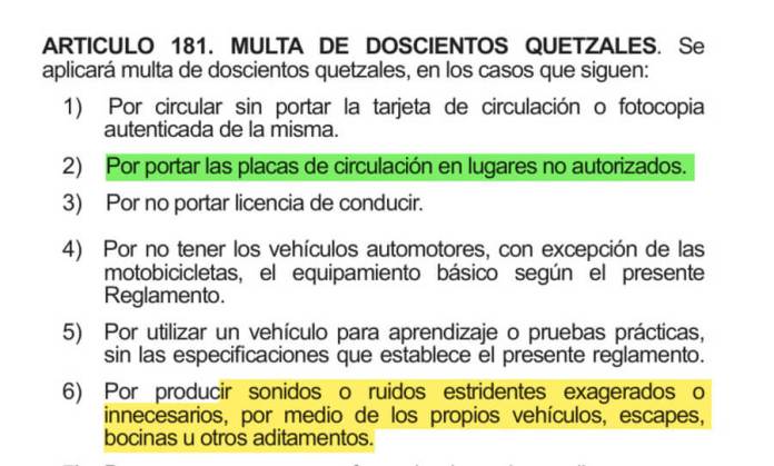 Hay sanciones por tapar las placas de circulación. Foto La Hora / captura de pantalla