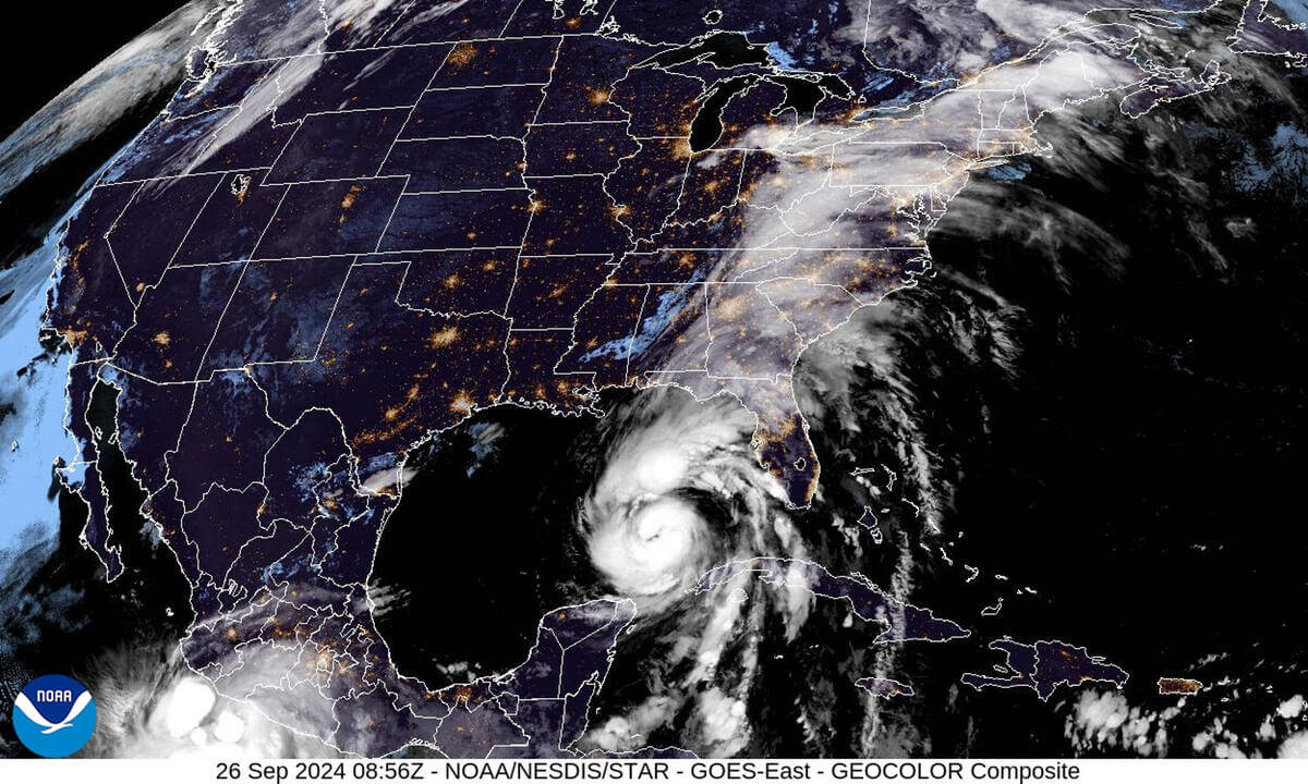 Alerta en Florida Huracán Helene alcanza categoría 2 previo a tocar