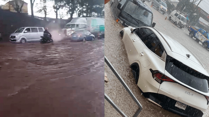 Inundaciones en Palín. Créditos: RRSS.