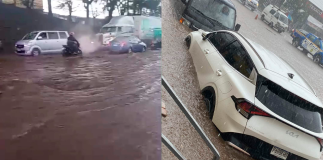 Inundaciones en Palín. Créditos: RRSS.