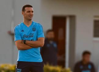 Fotografía de archivo del entrenador de la selección Argentina, Lionel Scaloni. EFE/ Juan Ignacio Roncoroni