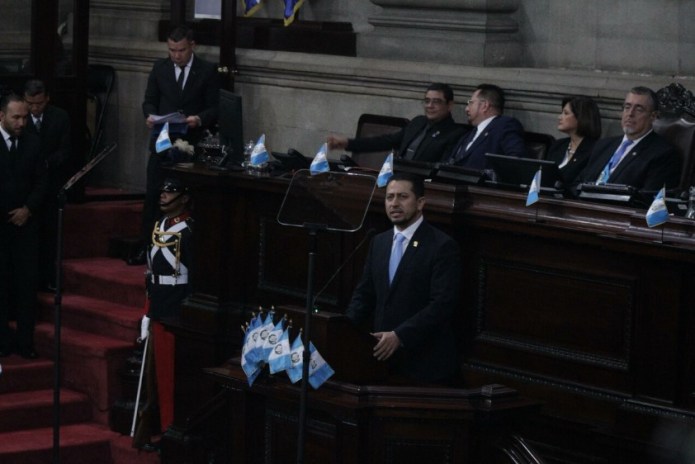 Nery Ramos, titular del organismo Legislativo, recuerda sus compañeros no apartarse del mandato que otorgó la población en cada uno de ellos. Foto: José Orozco