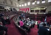 Los diputados deberán aprobar las reformas a la Ley Orgánica del Organismo Legislativo, que les permitiría separarse de los bloques con los que llegaron a la curul. Foto: Daniel Ramírez