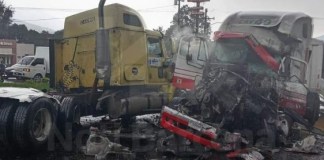 Debido al accidente la ruta está paralizada. Foto: Stereo 100 Noticias
